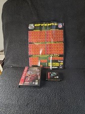 SEGA Genesis Game NFL QUARTERBACK CLUB in Box no Manual + play sheet 