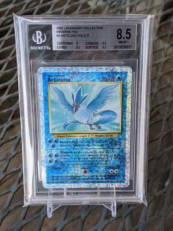 Pokemon Legendary Collection Reverse Holo Articuno #2/110 BGS 8.5 NM-MT+