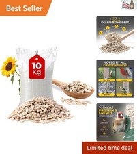 Mess-Free 10kg Sunflower Hearts Wild Bird Seed for Healthy Feathered Friends 4.00 per kilo