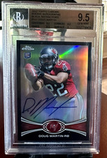 2012 TOPPS CHROME RC BLACK REFRACTOR 14/25 DOUG MARTIN #147 BGS 9.5 10