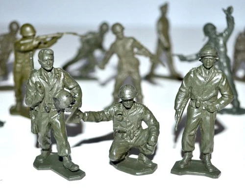 Vintage 1960s Marx Gallant Men Army & Character Playset Plastic Figures
