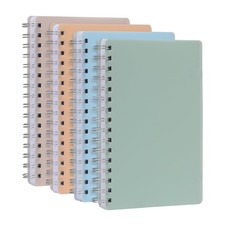 Poly Spiral Notebooks, Small 5.7 x 8.5" Book, Thick Poly Cover, White Paper, ...