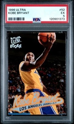 1996 Fleer Ultra #52 Kobe Bryant Rookie RC PSA 5