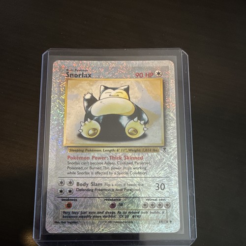 1999 snorlax pokemon card value $45 11/64 Jungle Holo No Symbol Error/Misprint HP Moderate to heavy play. No symbol error. Shipping with tracking and bubble mailer is $6. Check out my other listings! #Pokemon #pokemoncards Rocket's Snorlax - Gym Heroes