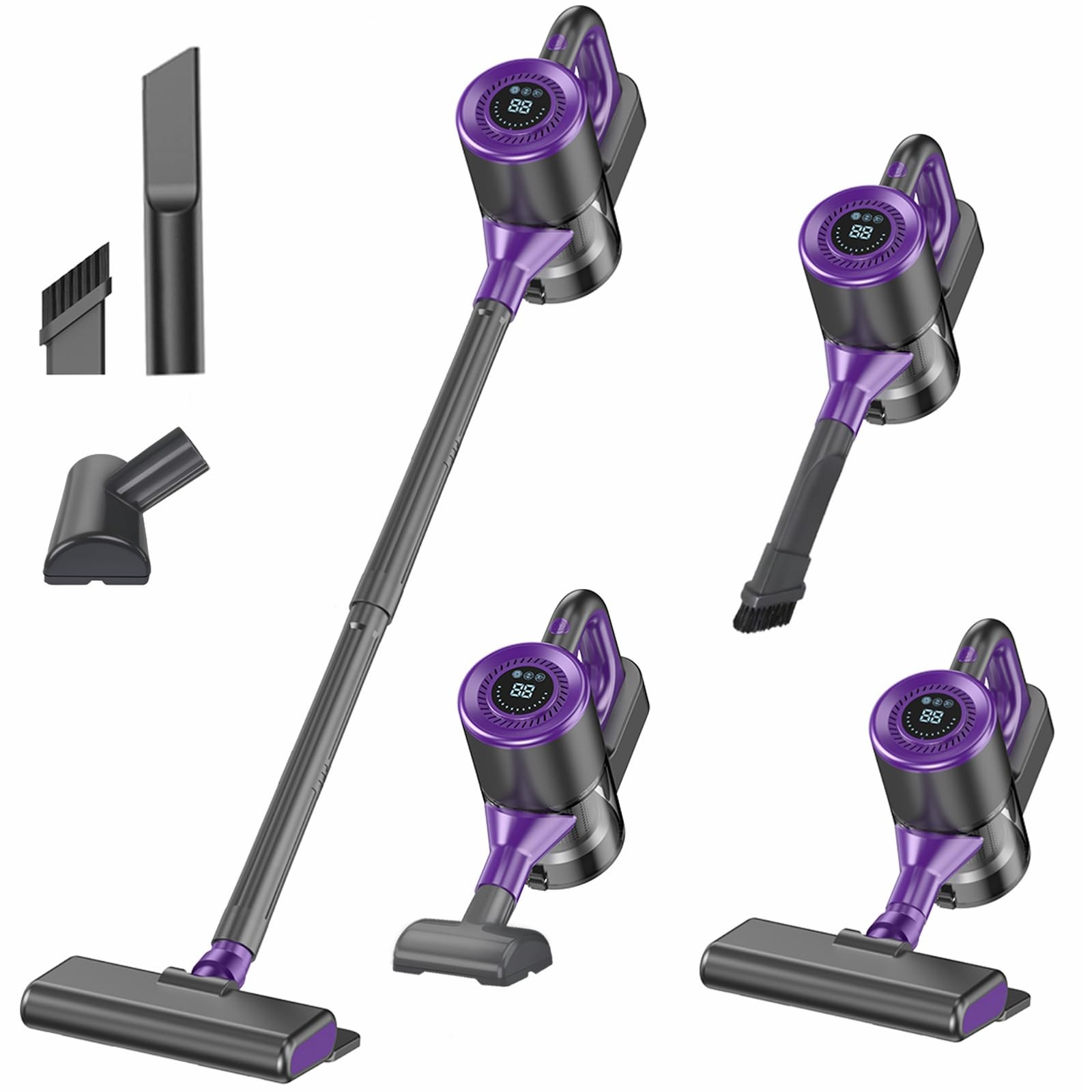Cordless Vacuum Cleaner with Adjustable Suction