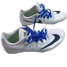 Nike Zoom Rival S Women Running Track Spikes 806558 100 White Size 7 EUC