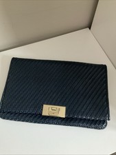 Jasper Conran Blue Woven Clutch Bag