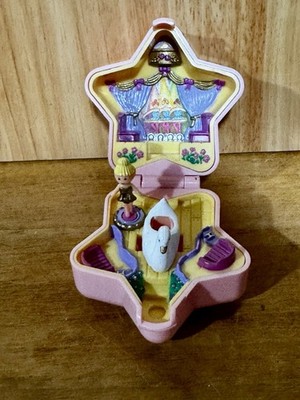 Polly Pocket TINY BALLERINA Ring & Ring Case *COMPLETE* 1992 Vintage Bluebird 