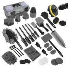 Car Detailing Kit Car Detailing Brush Set Car Cleaning Kit Auto Grey