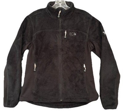 Mountain Hardwear Pyxis Tech Jacket Womens Medium Black Fleece Full Zip Gorpcore
