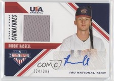 2020 USA Baseball Stars & Stripes Signatures 324/399 Robert Hassell III Auto 1n9