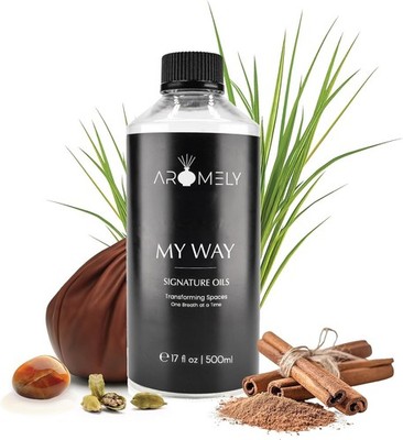 Diffuser Oil 500ml My Way Luxury Home Fragrance Leather Cardamom Blend Diffusers