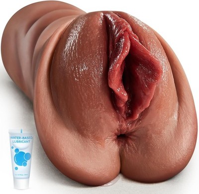 Realistic Pocket Pussy for Men Tight, Male Toy with 2Hole for Men
