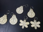 DIY Unfinished Wood Bug Key Chains Lot Of 6 — photo 2