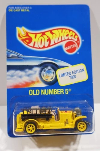 Hot Wheels 1993 Old Number 5 yellow fire truck Limited Edition to 7000