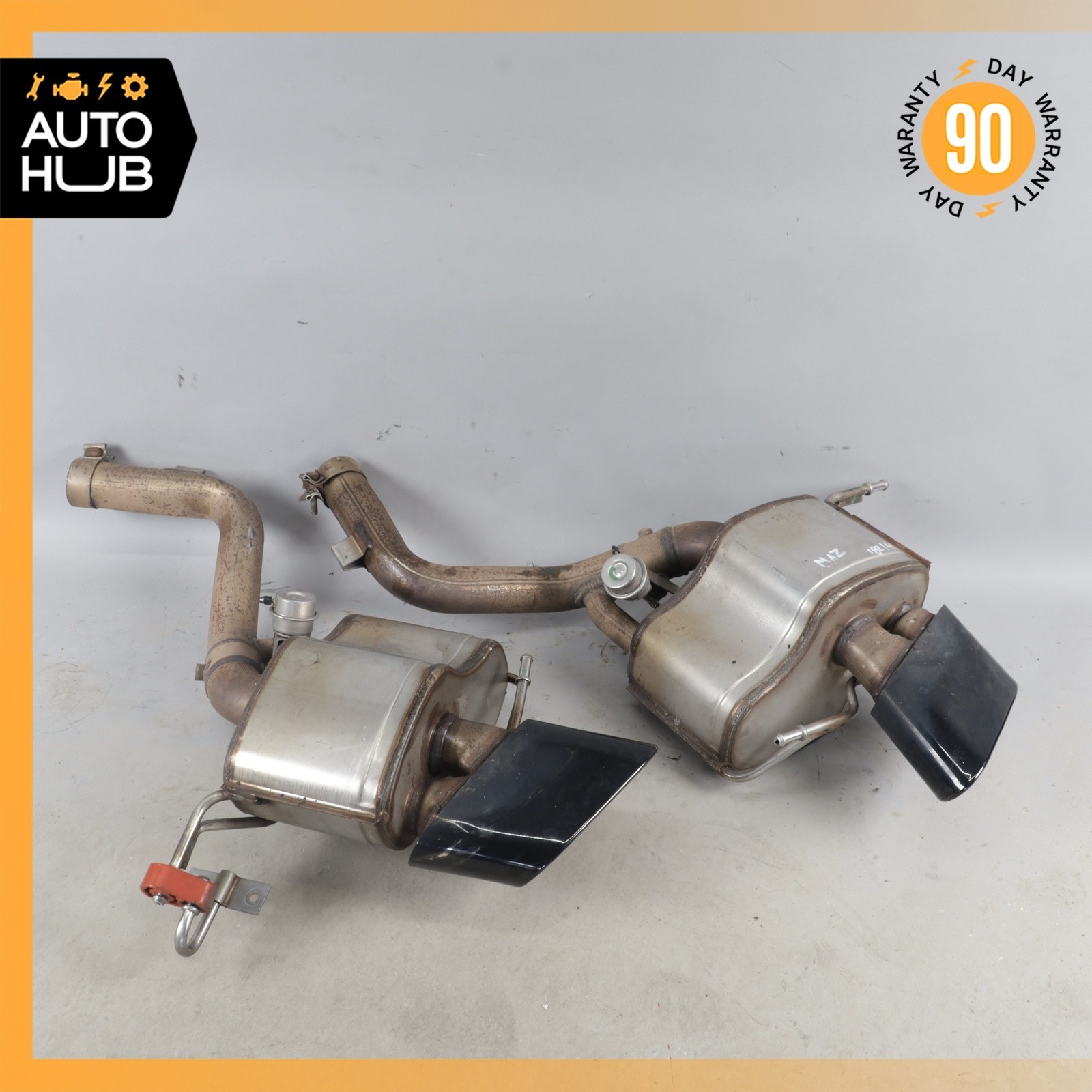 09-19 Maserati GranTurismo M145 4.7L Sport Exhaust Mufflers Tips Set of 2 OEM