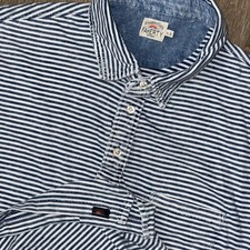 Faherty Sunwashed Striped Polo Men s XL Blue ...