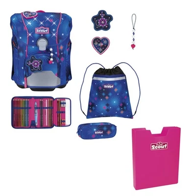 Scout Micro Exklusiv Schulranzen Set LED Sparkling Dream 5tlg. S766500166000