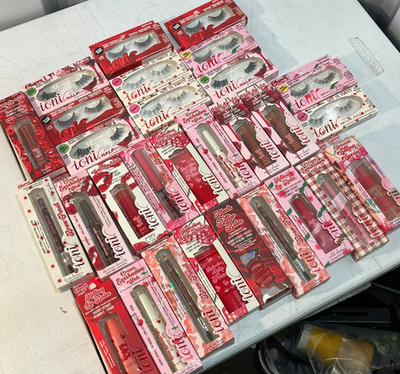 IONI Makeup Lot 29pc NEW - Faux Mink Lashes Blush Lip Balm Primer Vegan