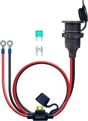 3FT 12V Fixed Thread Cigarette Lighter Socket Extension Cable, 1 Size: 3FT(1m)