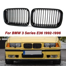 2pcs Nieren Frontgrill Für BMW 3er E36 92-96 Kühlergrill Grill Einzellinien
