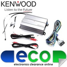 Kenwood 4 Channel 400 Watts Compact Car Van Marine Bike Speaker Amplifier Amp