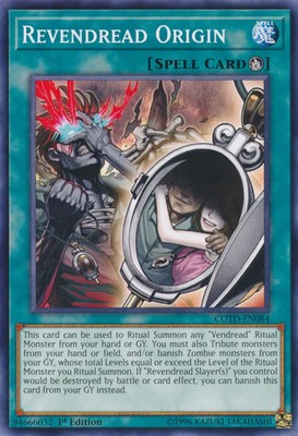 YuGiOh Revendread Origin [COTD-EN084] Common Lightly Played Unlimited