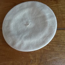 Traditional Ivory French Basque Beret Made In France 100 Wool