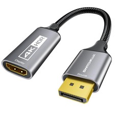 Active DisplayPort to HDMI Adapter 4K 60Hz,1440P/2K 120Hz Uni-Directional DP 1