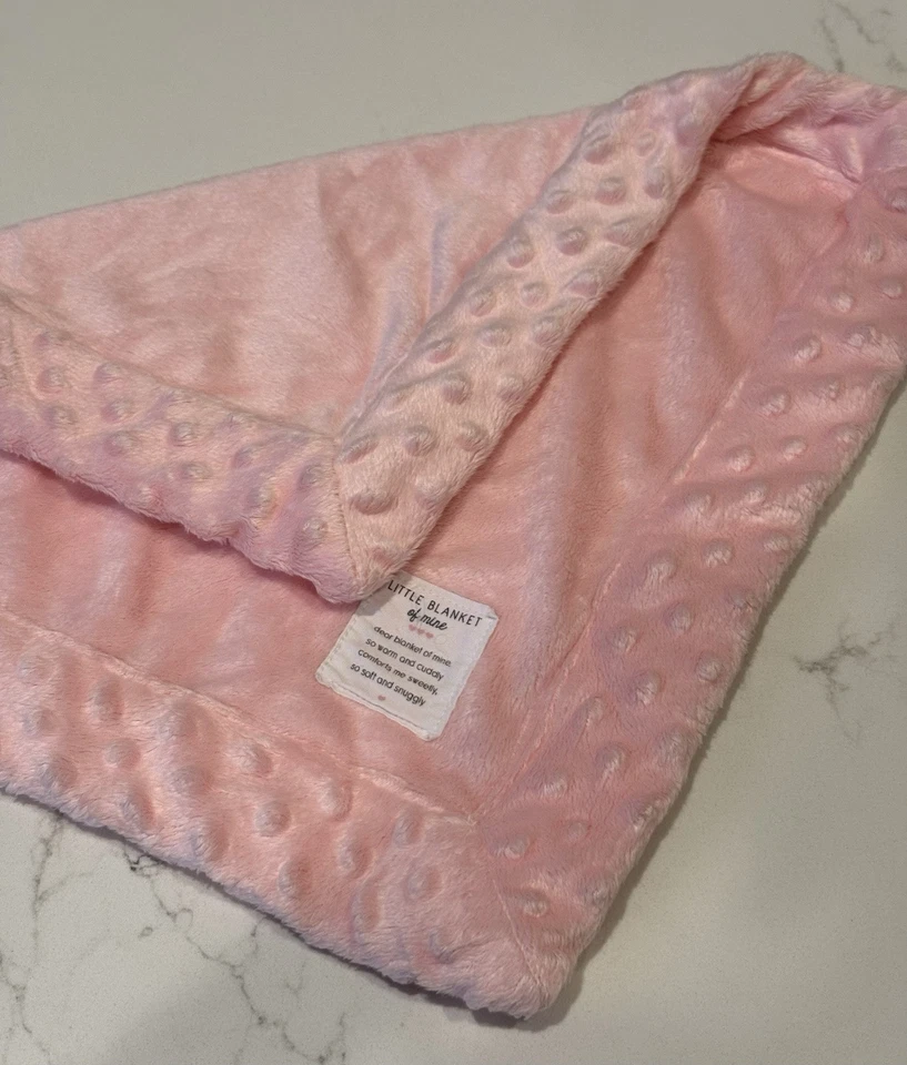 Carters Lovey Little Blanket Of Mine розовое норковое защитное одеяло бланки 16 дюймов x 16 дюймов - Изображение 3 из 4