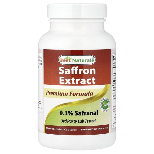 Saffron Extract, 120 Vegetarian Capsule (88.5 mg per Capsule)