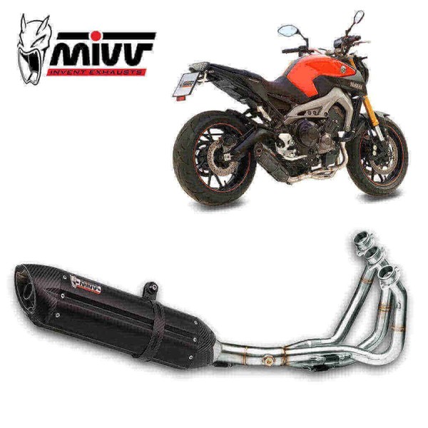 Yamaha MT09 2013-2019 Mivv Suono Stahl Schwarz Auspuff EndschalldäMpfer-image