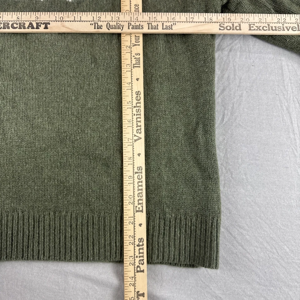 Suéter para mujer Vineyard Vines con yugo de cachemir Fair Isle S lana de angora verde Foto 4 de 4