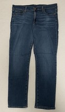 GAP Women Classic Straight Mid Rise Blue Jeans Size 33  16R