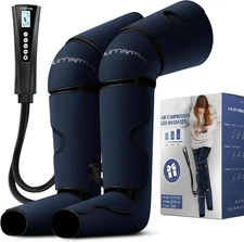 Air Compression Leg Massager with Heat - Ideal Christmas, Mother'S Day and Fathe