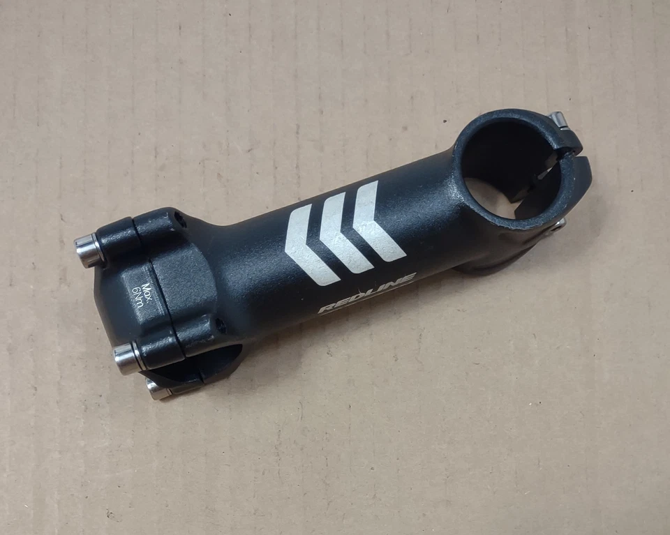Redline Bike Stem Threadless 100mm 1 1/8" 31.8mm Size Black Color - Image 2 of 4