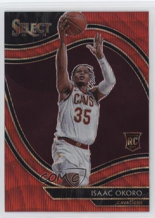 2020-21 Panini Select Courtside Red Wave Prizm Isaac Okoro #296 Rookie RC k5l
