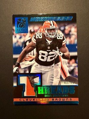 2014 Panini Elite #27 Ben Watson GU Patch Relic /49 Throwback Threads Browns 