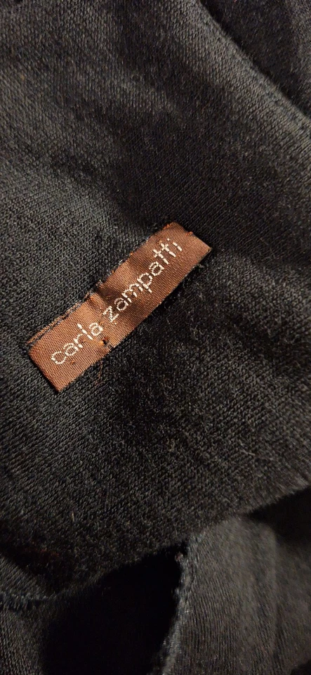 Vintage CARLA ZAMPATTI Long Sleeve Dress, Black (517) - See Measurements - image 3 of 3