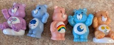 Vintage TCFC Care Bear Lot Of 5 Mini Figures Pencil/Cake Toppers