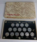 Lot (15) 1941-1945 Mercury Dime Collection In Capital 436-A Case