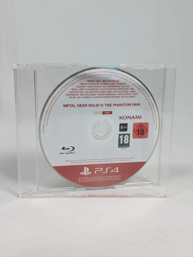 Metal Gear Solid V The Phantom Pain Press PS4 RARE PROMO DISC