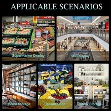 Transparent Acrylic Display Shelf Counter Riser Stand Rack Shelves NEW