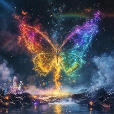 Butterfly Diamond Painting Kits for Adults,5D Full Drill Round Diamond Art Kits,