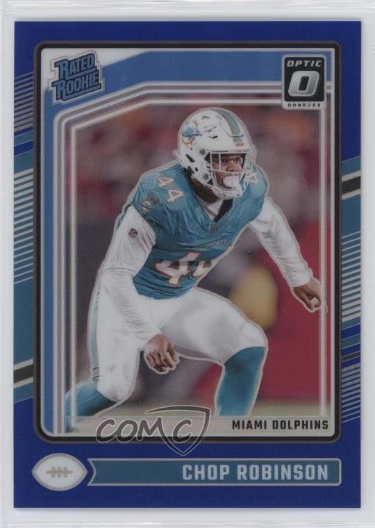 2024 Panini Donruss Optic Rated Blue Prizm /199 Chop Robinson #219 Rookie RC