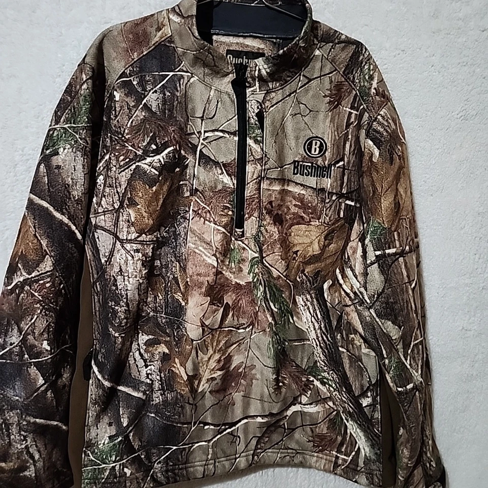 Bushnell Mens XXL Realtree AP Heavy Fleece Lined Zip Pocke Pull Over Camo Jacket - Image 2 of 4