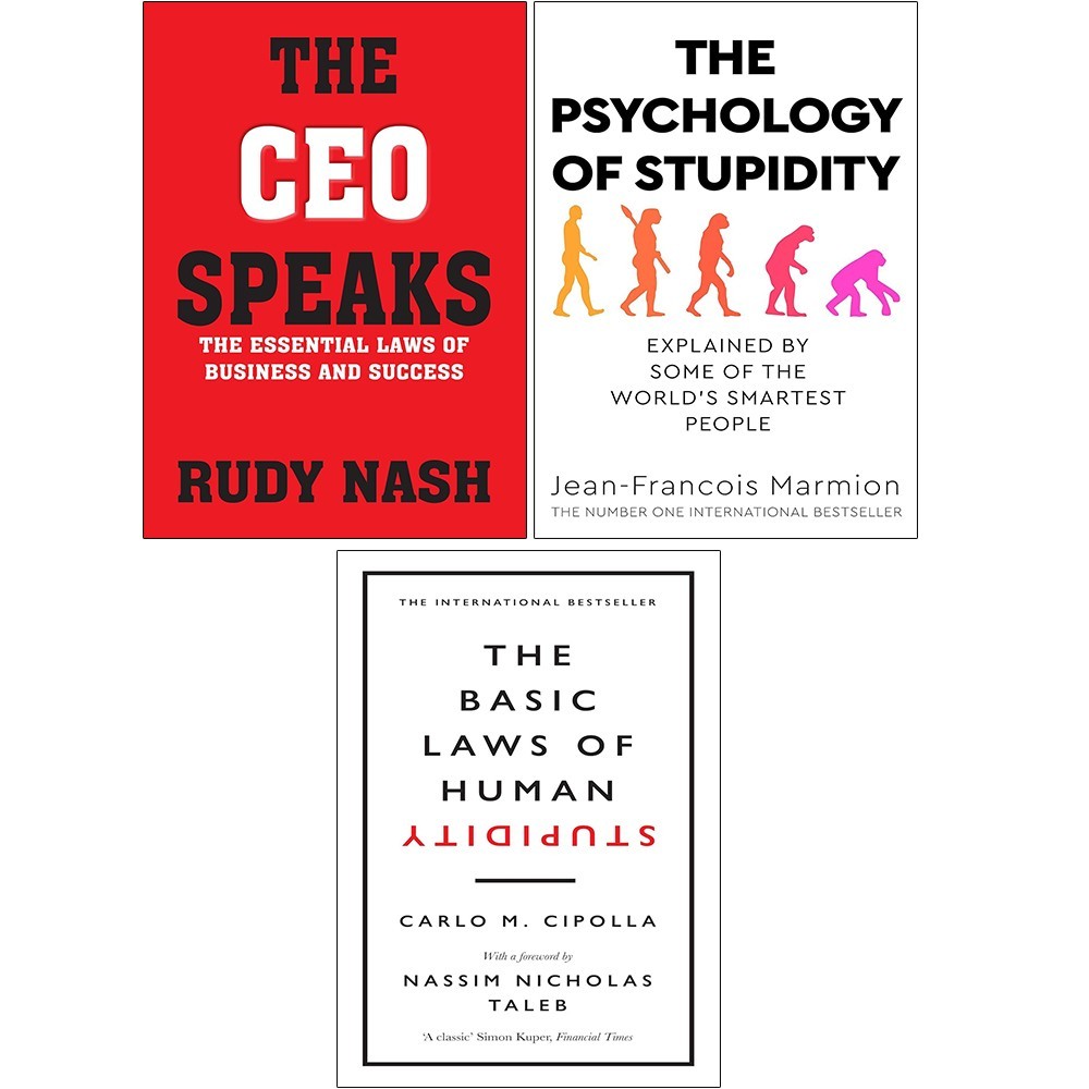 Basic Laws of Human Stupidity, Psychology of Stupidity,CEO Speaks 3 Books Set - Image 6