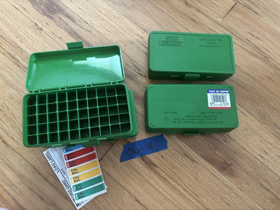 MTM Case-Gard P50-45-10 .45 ACP 50-Round Flip-Top Handgun Ammo Box - set of 4