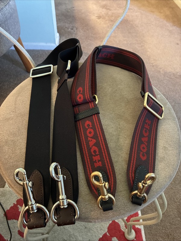 Coach Webbing Straps Lot Of 2