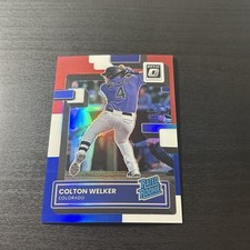 2022 Donruss Optic Rated Rookie Colton Welker #56 Red White Blue Prizm /199 